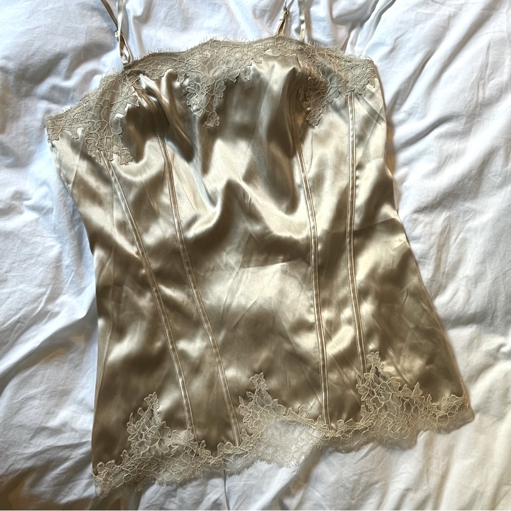 WHBM Champagne Silk Camisole 🥂